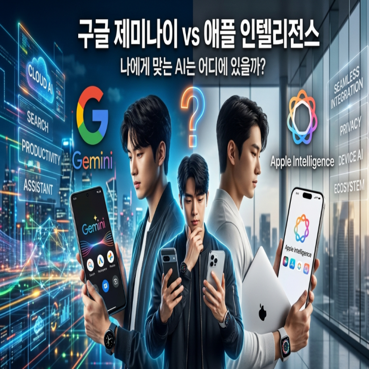 구글 제미나이 vs 애플 인텔리전스 — 나에게 맞는 AI는 대체 어디 있는가
